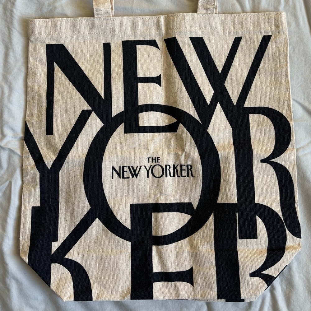 NWOT The New Yorker Canvas Tote Bag - Picture 2 of 3